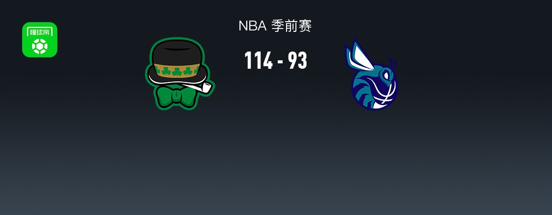 NBA战报：凯尔特人114-93大胜黄蜂取NBA3连胜，塔图姆19+8+6